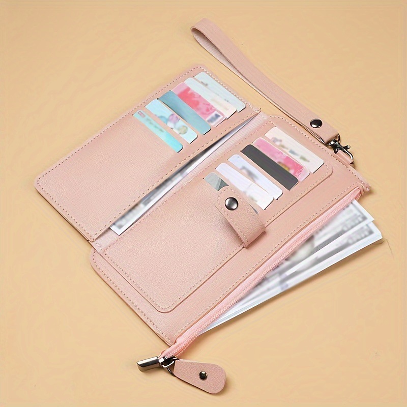 Fashionable women s long fashion multifunctional wallet with multiple card slots zipper buckle clip wallet designer fashionable fashion men s wallet