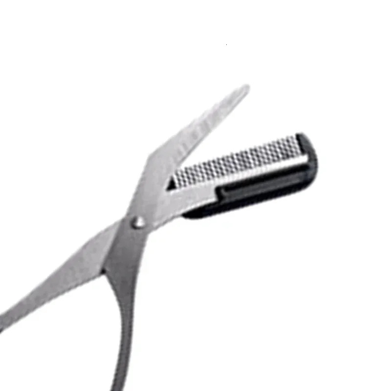 Eyebrow Trimmer Scissor with Comb Female Male Eyelash Scissors Safety Stainless Steel Face Razor Makeup Beauty 250516