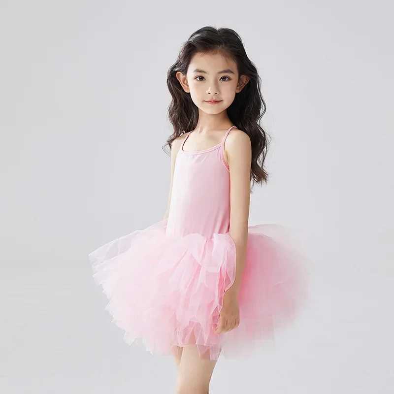 New Girl Ballet TuTu Dress 2-8 Ys Fashion Professional Kids Dancing Party Dress Performance Costume Princess Wedding Dress X250528