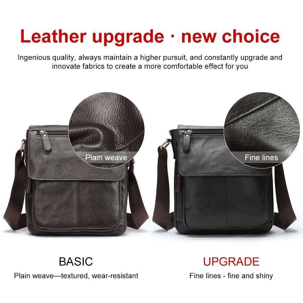 WESTAL Shoulder High Quality Bag Cowhide Leather Crossbody Capacity Men Messenger Tote Bags For Male 819A
