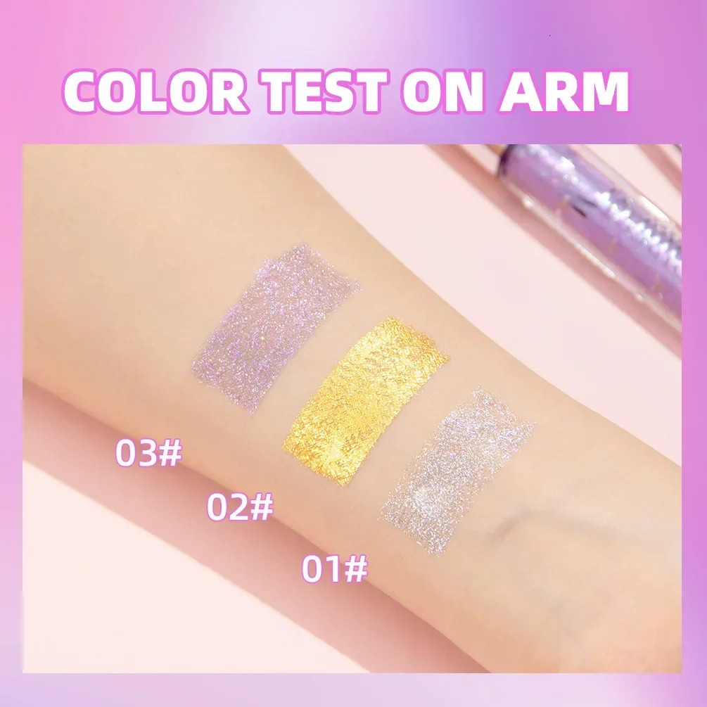 Sliver Gold Purple Diamond Glitter Mascara Quick Dry Long Lasting Waterproof Curling Thick Shiny Eyelash Sexy Mascara Makeup 250523