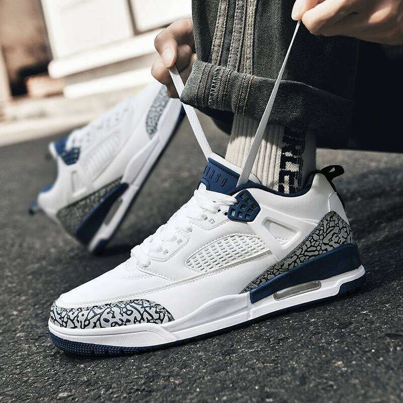 2025new Low-top Men's Sneakers Com fortable Wear-resistant Basketball Classic Retro Casual Black Rap Skateboard Shoes