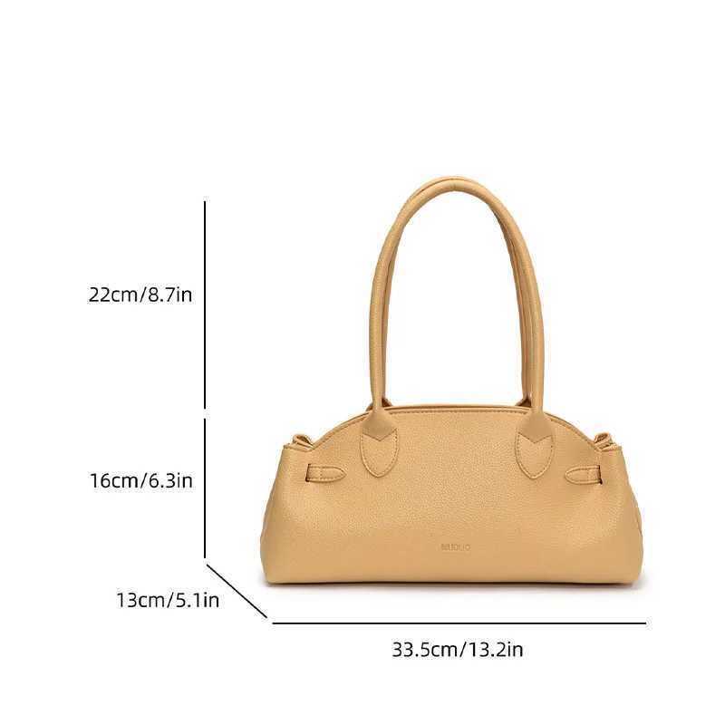 Korean Niche Womens Large Capacity 2025 New Fashion Lychee Pattern Handbag Shoulder Bag High-end Trend Underarm Bag Y250528