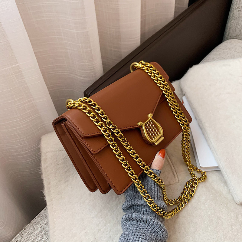 Luxury Brand Designer Bag 2025 New Women's Fashion Simple Single Shoulder Crossbody Small Square Bag Internet Celebrity Texture Western Style