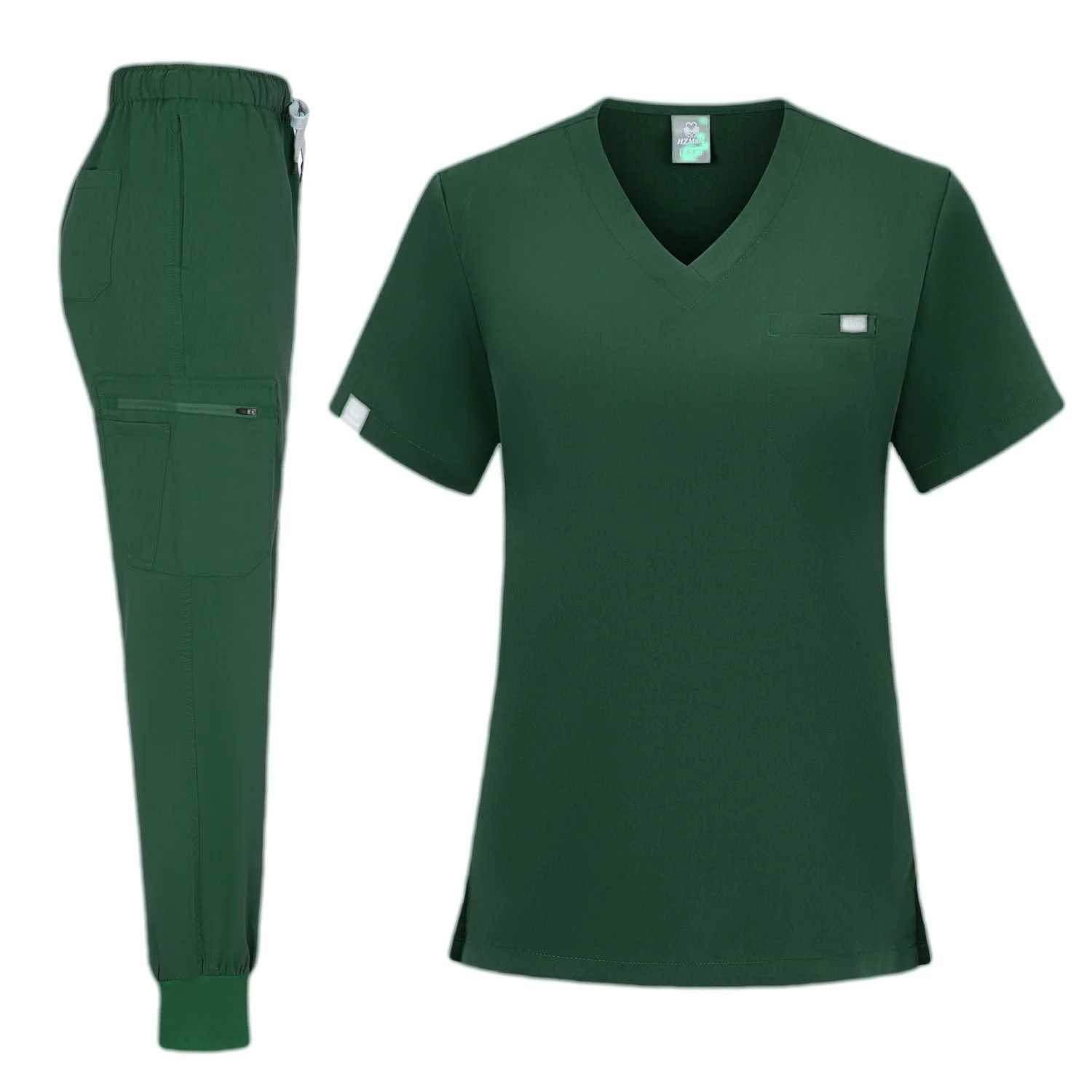 Trs Fashionable Design Womens Scrub Nursing Set Beautiful Spa Sn Uniform for Women Unisex Fabric Overalls for Operating Room X250528