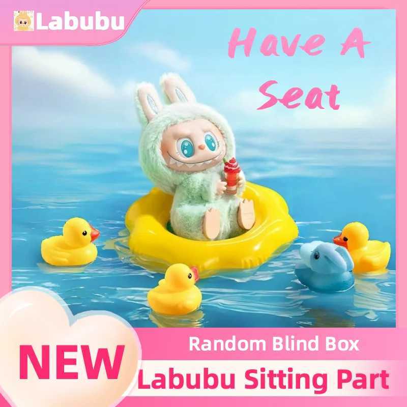 1 1 High Quality Kawaii Monster Labubu Blind Box V2 Sitting Part Series Labubu aron Pendant Doll Keychain Birthday Gift X250528
