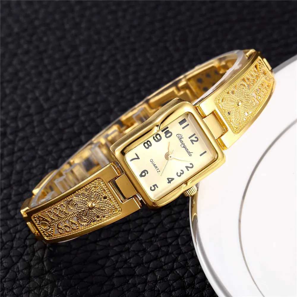 Luxury Gold Stainless Steel Women Bracelet Watches Fashion Woman Watch Casual Dress Ladies Watch Female Clock Relogio Feminino XJ250527