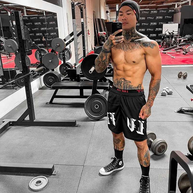 Quick-Dry Fitness Sports Gym Shorts Summer Mesh Breathable Loose Fit Running Training Basketball Pants for Men 2025 New Design X250528