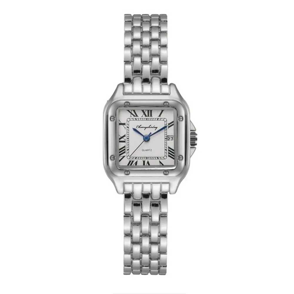 MAYZHISU Fashion Women Watch Calendar Stainless Steel Luxury Ladies Quartz Watches Business Female Clock Bracelet Wristwatch XJ250527