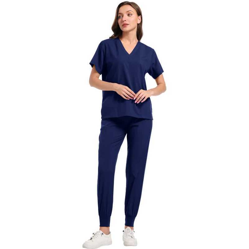 Medical Nurse Uniform 2Piece Workwear Medical Scrubs Set Hospital Uniform Surgery Dentist Overalls Spa Clinical Beauty Work Wear X250528