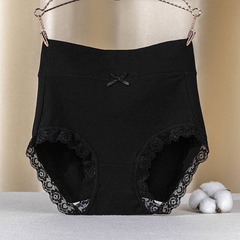 Manufacturer wholesale women's long staple cotton high waist abdominal underwear, breathable buttocks underwear