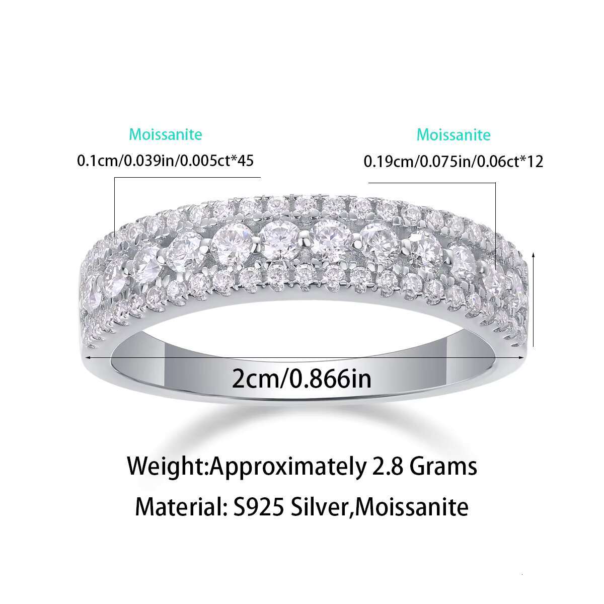 Custom High Quality Moissanite Diamond Rings 925 Sterling Silver Wedding Engagement Ring for Women Fine Jewelry Rings