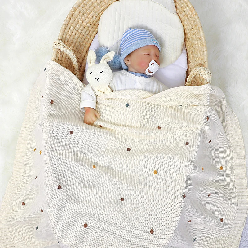 Multi-use Baby Summer Blankets Cotton Girl Boy Stroller Birth born Knitted Super Soft Swaddle Infant Wrap Childrens Quilt 250527