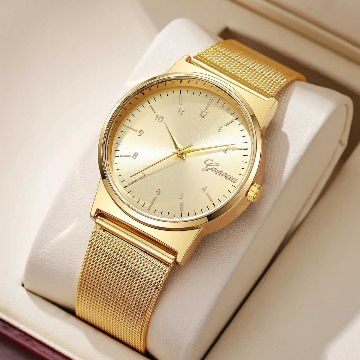 Fashion Women Watches Simple Arabic Dial Quartz Watch Luxury Mesh Band Ladies Wristwatches Reloj Mujer Girls Clock Gift XJ250527