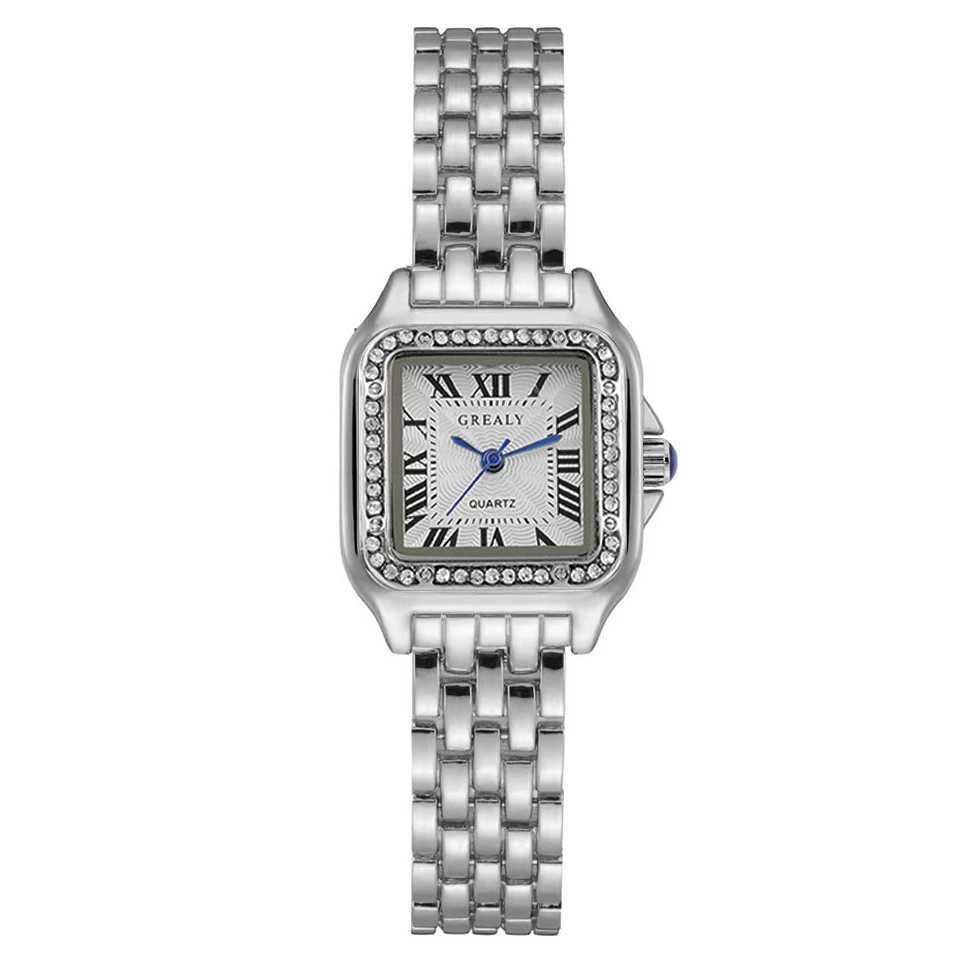 New Luxury Women Watch Fashion Square Wristwatch Casual Quartz Watch Simple Rhinestone Ladies Clock Relogio Feminino Woman Watch XJ250527