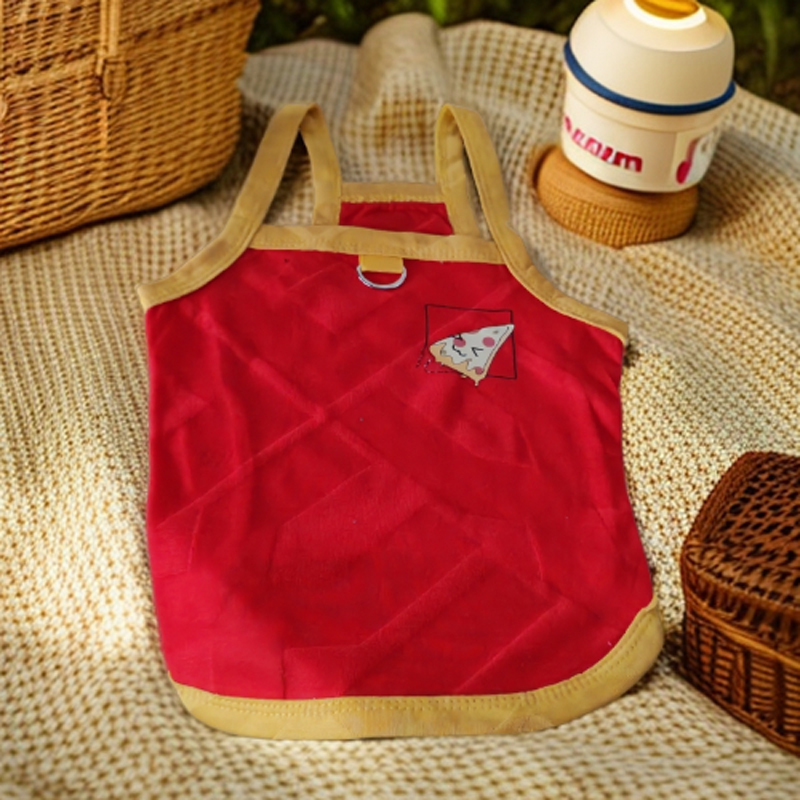 Pet clothing printed suspender fashionable and simple