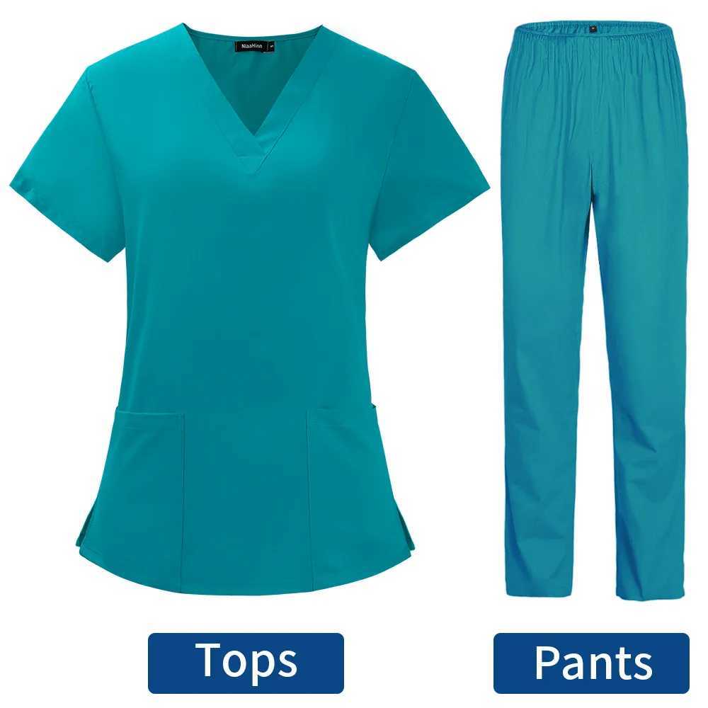 Pet Grooming Doctor Uniforms Non-sticky Hair Nurse Women Thin and Light Fabric Medical Clothes for Summer Clinical Uniform Woman X250528