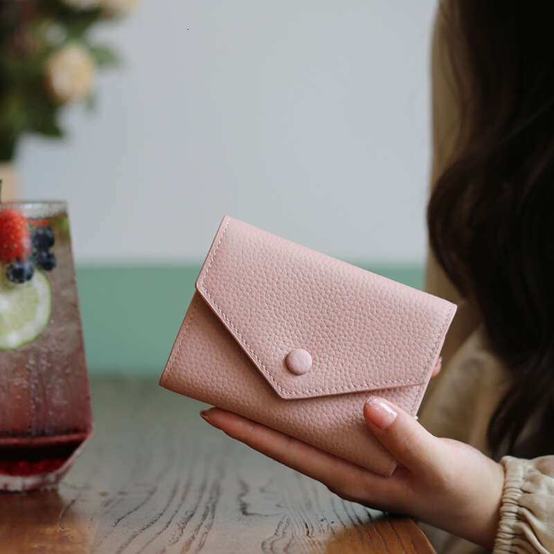 Genuine Leather Small Purse for Women Ultra-thin 2025 New Student Card Holder Integrated Wallet High-end Multi-functional