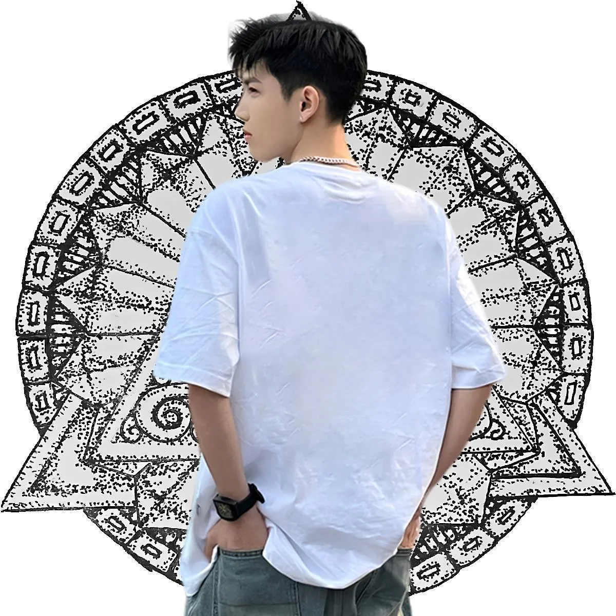 New Arrival T-Shirts 230g Cotton cool Anime Printing Street Clothes Breathable Short Sleeve Wholesale Men Tees Oversized 4XL