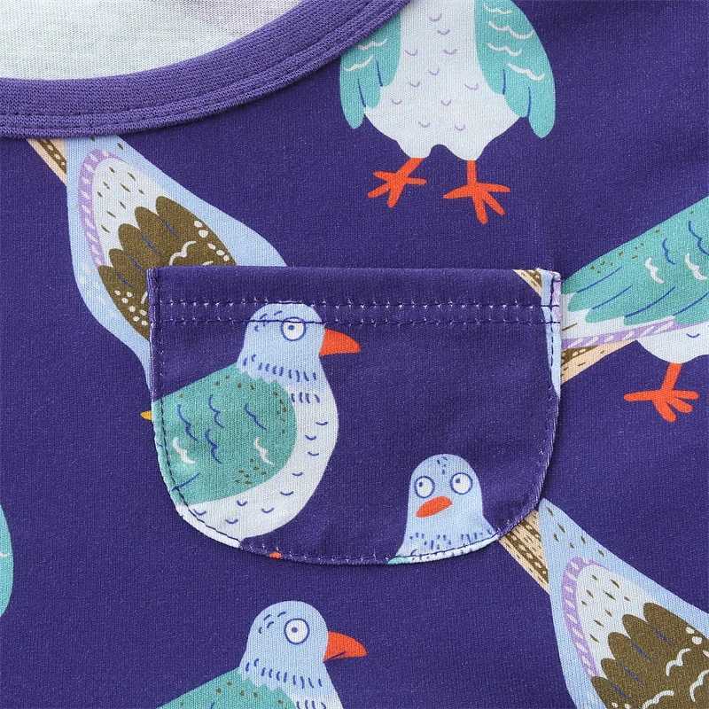 2-7T New Arrival Girls Dresses Summer Girls Party Dress Animals Print Birthday Kids School Children Clothing Toddler Dresses X250528