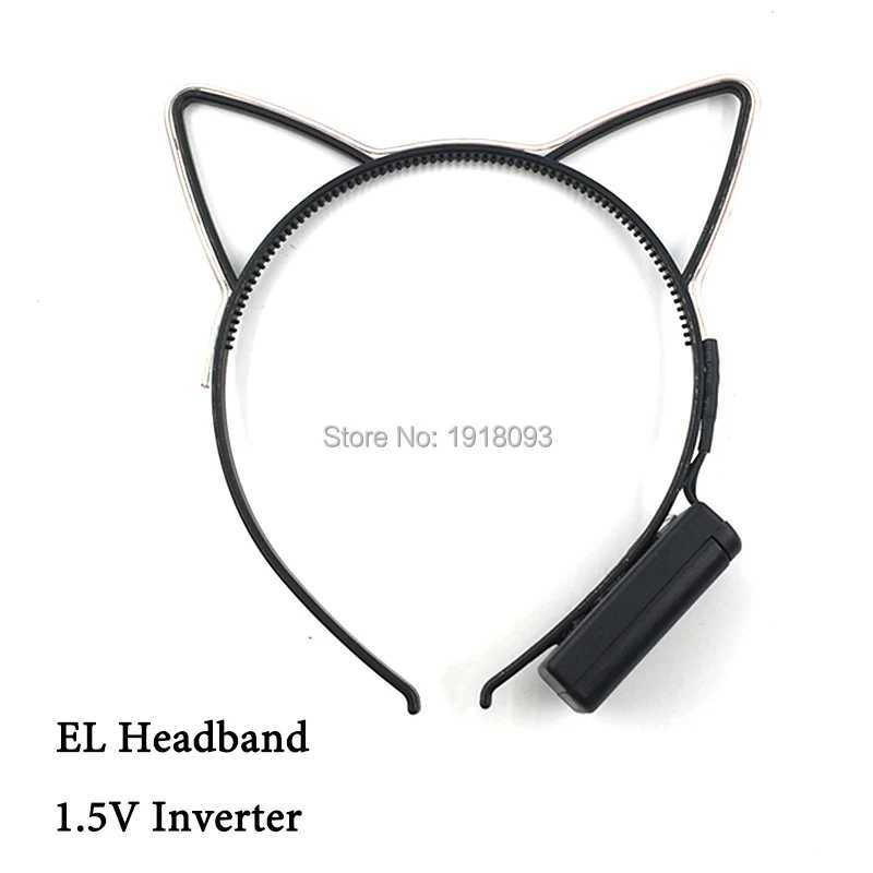 3 Style Unicorn Crown Cat LED Glow Headband Cute EL Neon Light up Headband for Glow Party Supplies Concert Costume Decoration W250528