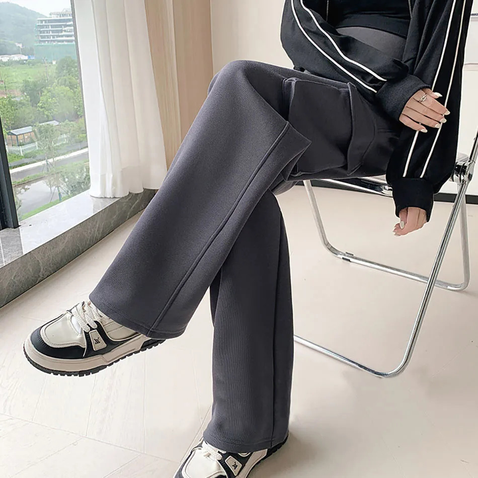 Elegant Pregnancy Bottoms Perfect for Casual Wear Spring and Fall Seasonal Wear Loose Fit with Belly Band for Comfort Pants 250522