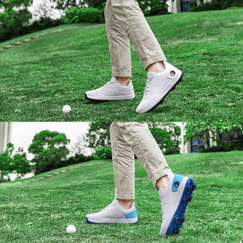 Professional Luxury Golf Shoes Outdoor Waterproof Non-Slip Golf Sneakers Men Casual Athletic Golfer Footwear Golfing Sport Shoes M250528