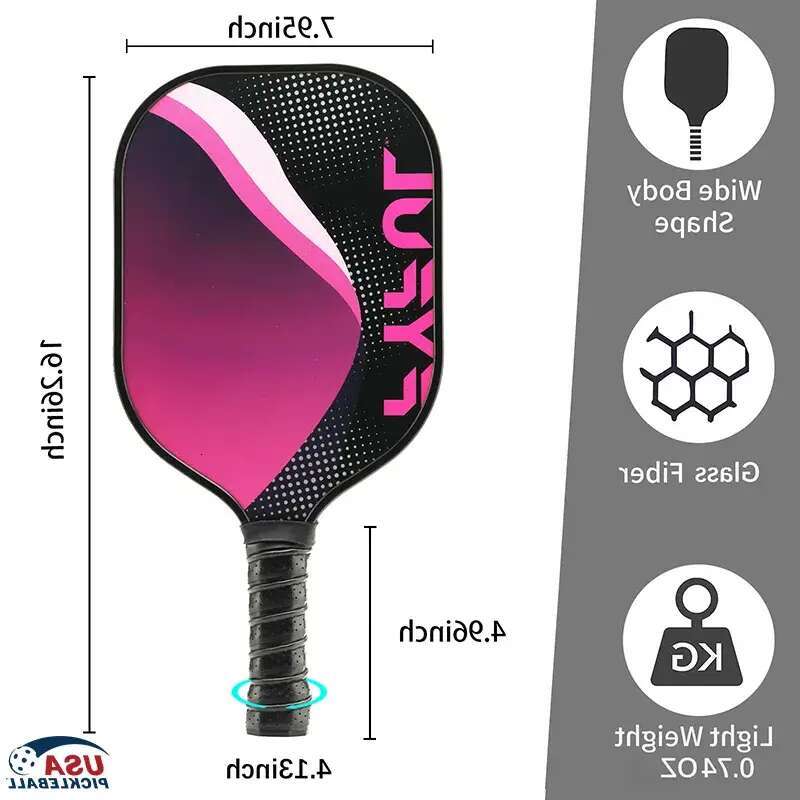 USAPA Approved Hot-Pressed Fiberglass Paddle Outdoor Sports Glass Pickleball Racket Factory Direct Sales
