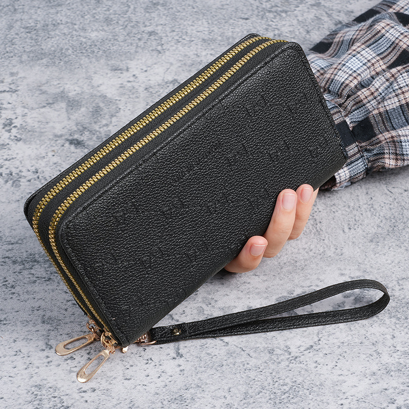 Wallet for Women Long Style Large Capacity 2024 New Double Zipper Women's Clutch Multi-Functional Phone Bag Coin Storage