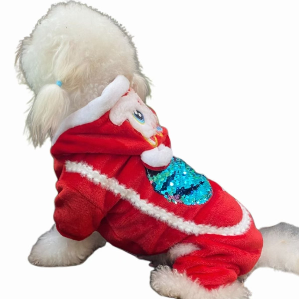 Pet clothing, lion dance sequins, four legged clothes