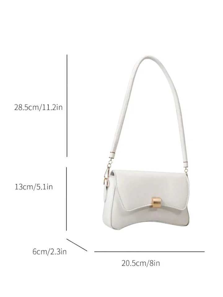 A high-quality womens bag with retro lock buttons a versatile single-shoulder crossbody bag A-DH Y250528