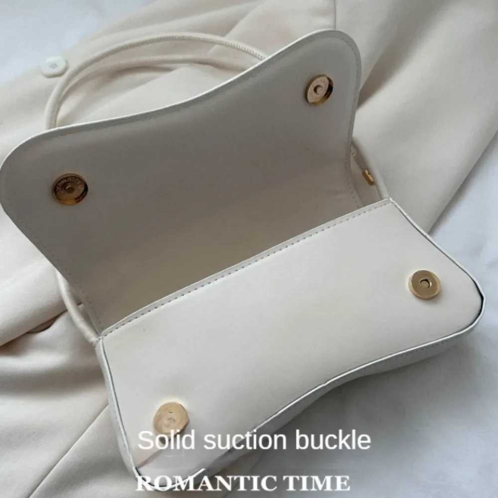 Ladies Shoulder Crossbody Bags PU Leather Women Underarm Bags Solid Color Small Top-handle Bags Purse Female Daily Handbags Y250528