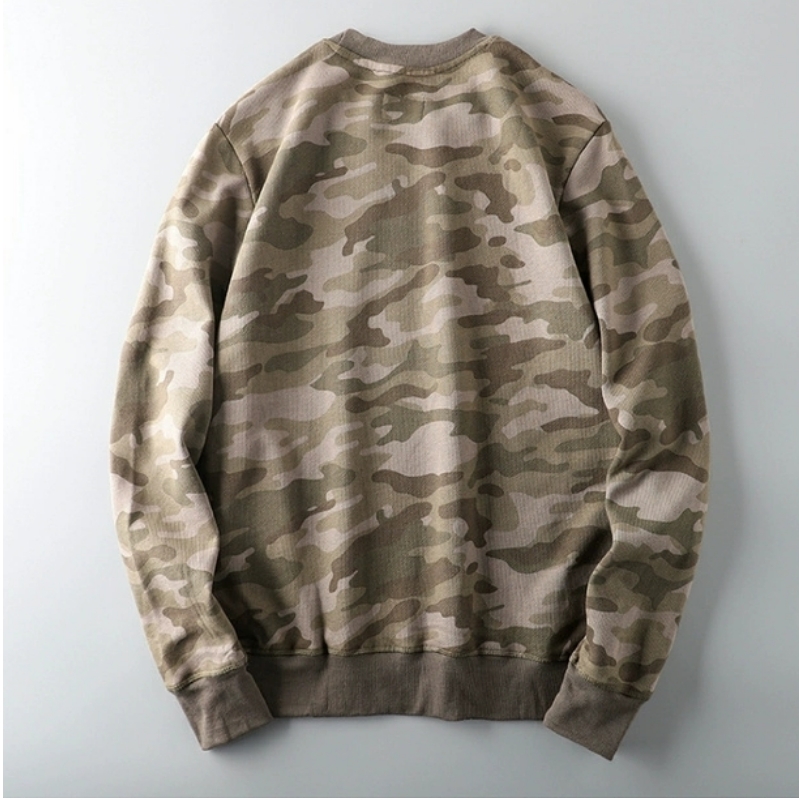 Fashion Forward Men's Comfort Fit Hoodless Jacket With Military-Inspired Camoflauge