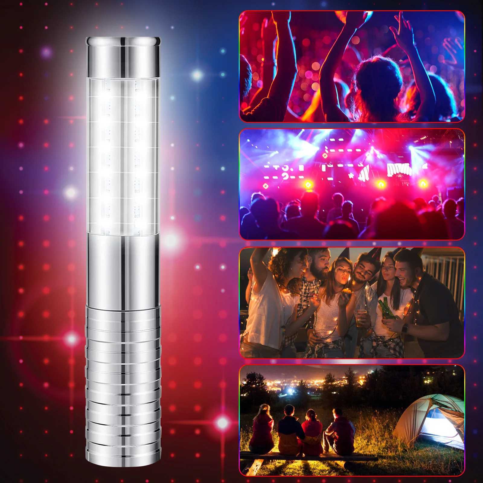 LED Strobe Baton Light LED Bottle Service Light Reusable Light Champagne Bottle Handheld Light for Outdoor Party Concert Events W250528