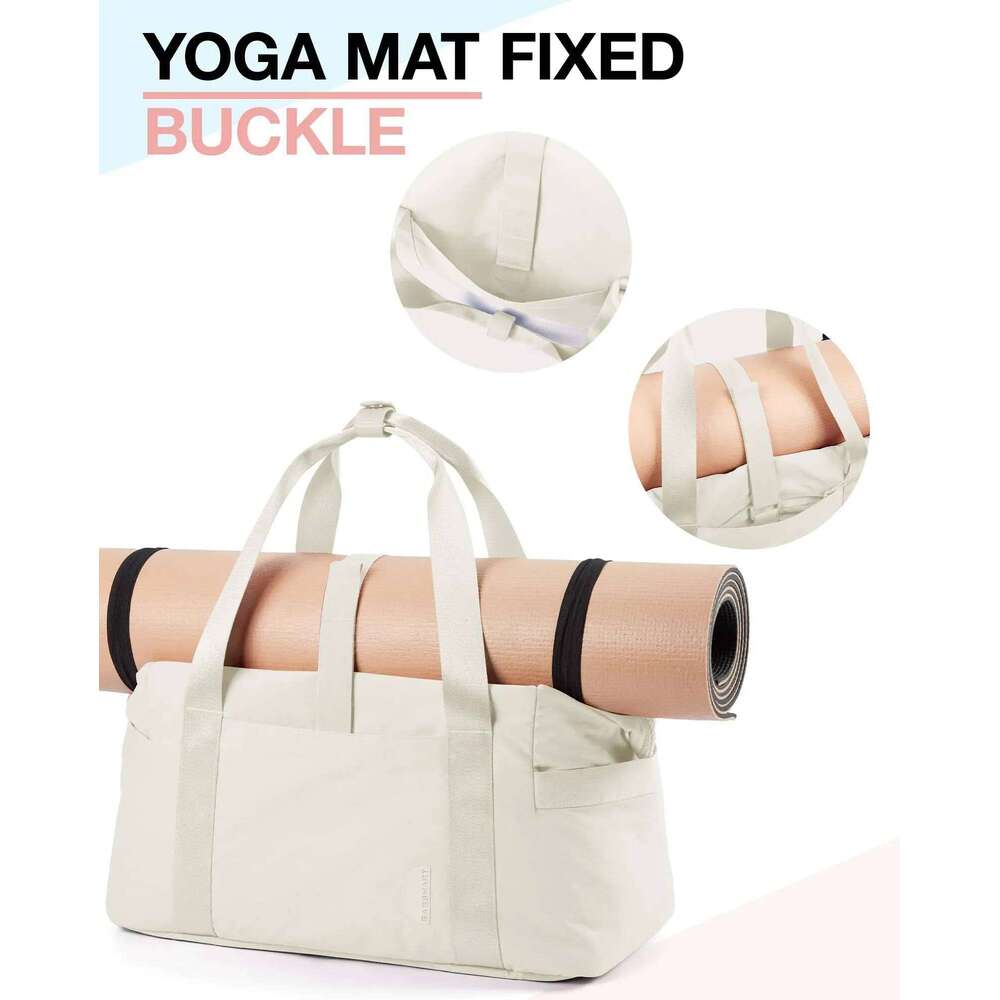 BAGSMART Duffel Bags for Women Gym Tote Carry on Weekender Overnight Travel with Trolley Sleeve Personal Item Workout Bag
