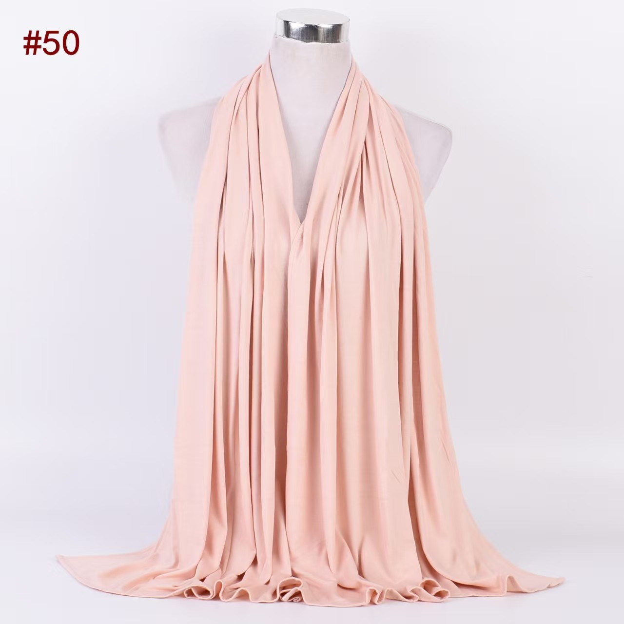 T829 new solid color cotton jersey mercerized cotton Amazon beautiful fashion scarf headscarf