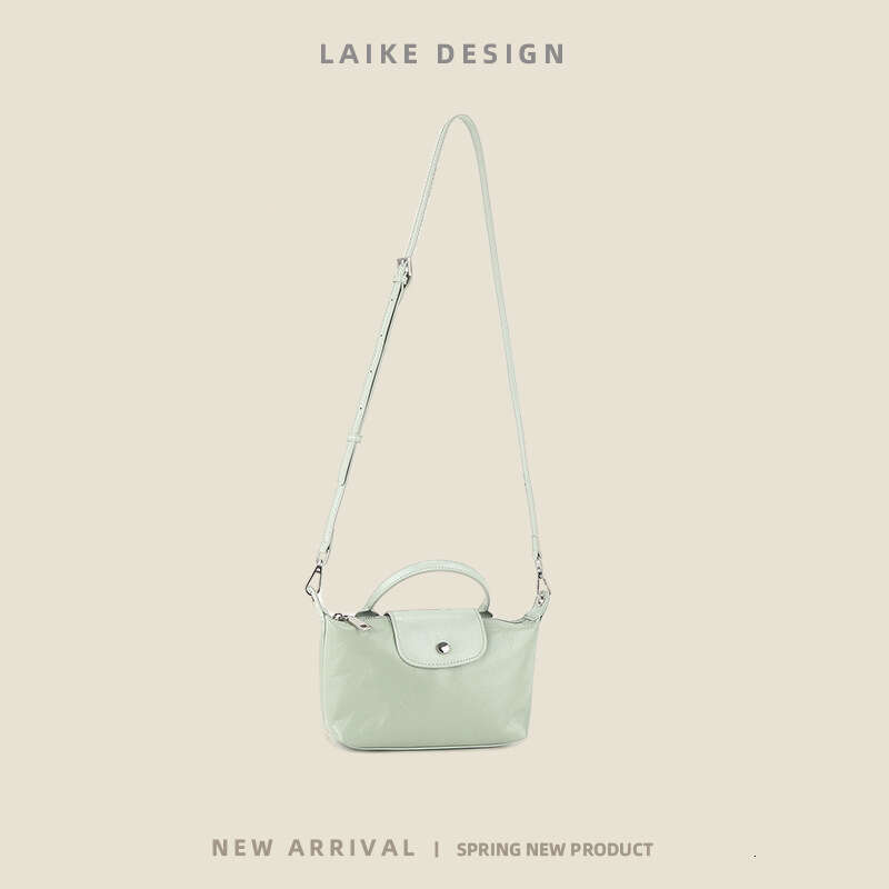 for Women New Korean Style Mini Dumpling Fashion Commuter Handbag Top Layer Cowhide Simple Shoulder Crossbody Bag