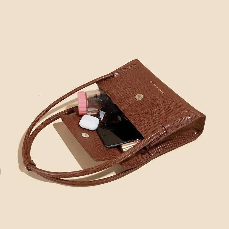 Genuine Leather Women Underarm Bolsa Female Classics Handbags All-Match Ladies Summer Purse Girls Fashion Tote Bags
