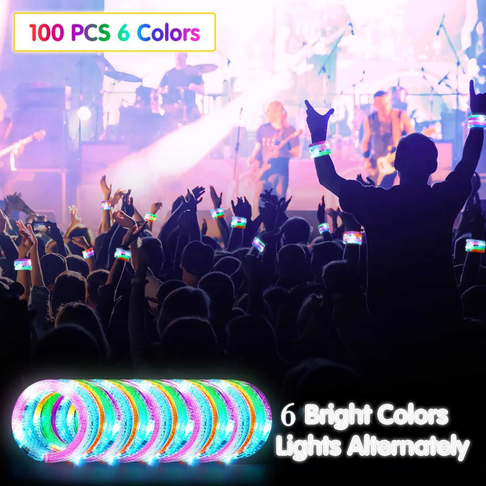 LED Light Up Bracelets Light Bracelets Glow Bracelets Glow In the Dark Party Supplies for Neon Party Supplies Concerts W250528