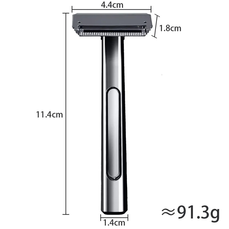 Interchangeable Blade Double Razor AllMetal EcoFriendly Shaver For Women And Men With 10 Stainless Steel SingleEdge Blades 250516