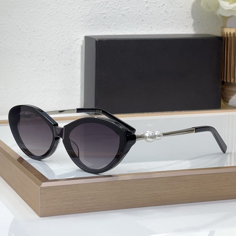 Luxury sunglasses for women designer sunglasses ladies trendy street shooting sunglasses sunshine beach vacation party sunglasses pearl temple glasses 91505