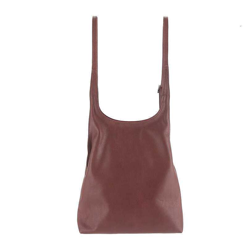 New Genuine Leather Simple Casual Backpack Niche High-end Single Shoulder Crossbody Bag for Women