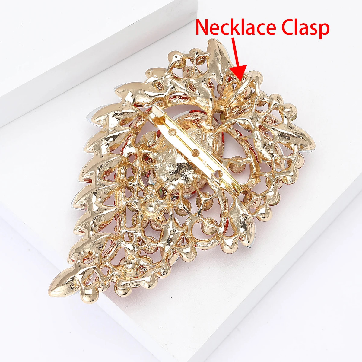 Large Crystal Glass Brooches for Women Unisex Rhinestone Flower Pins Banquet Party Backpack Gifts Jewelry Accessories 250527