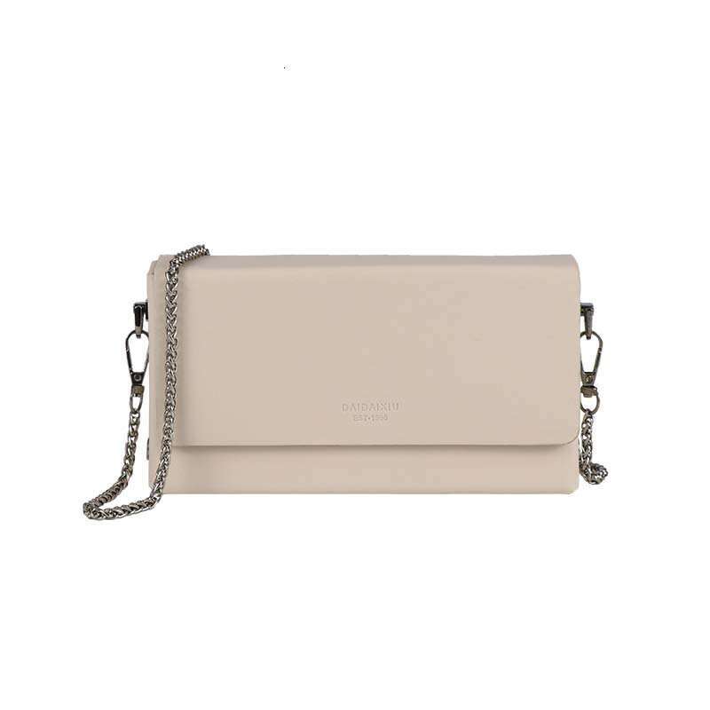 Women's crossbody bag shoulder bag 2025 New Korean Style Simple Trendy Solid Color Box Fashion Versatile Textured Chain