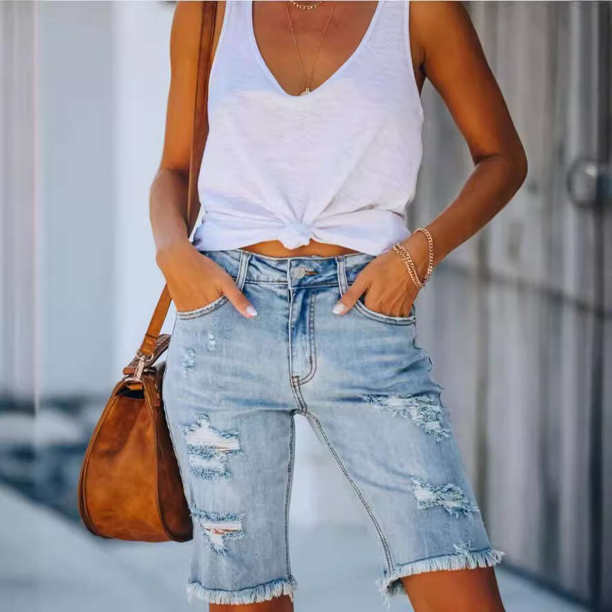 Shorts Women Denim Shorts Summer Washed Ripped Cotton Women S Denim Shorts Jean Shorts