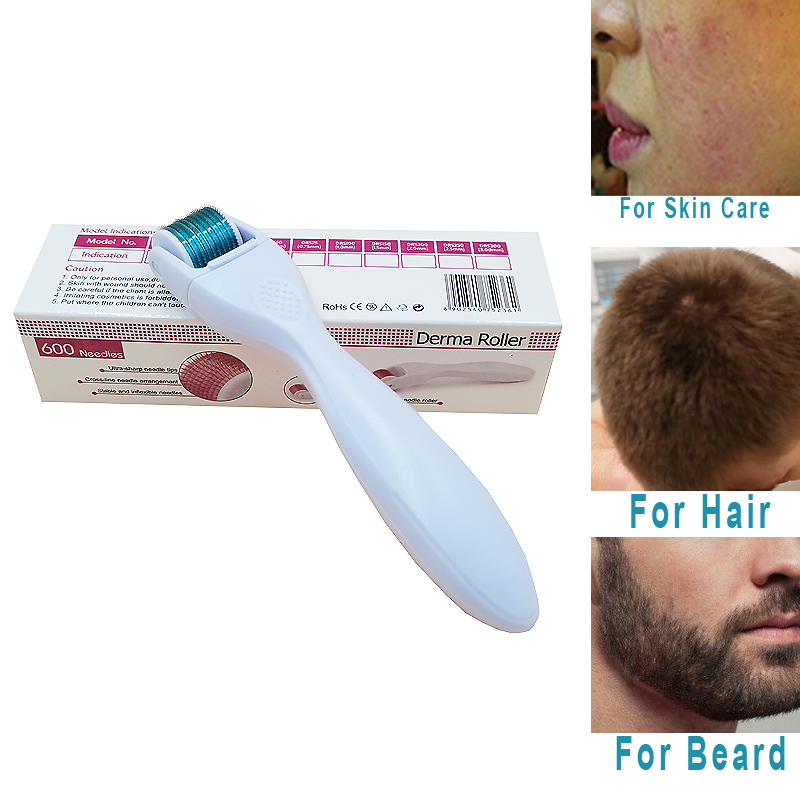 Mezroller Derma Roller Micro Needle DRS600 Stainless Steel Needles Microneedling for Beard Growth Hair Re-Growth Skin Care MTS