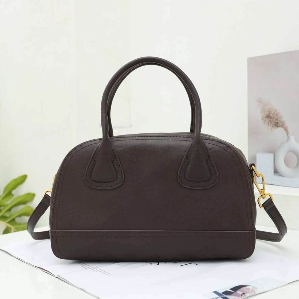 Retro Fashion Genuine Leather Ladies Shoulder Crossbody Bags Designer Large Capacity High Quality Handbag Cowhide
