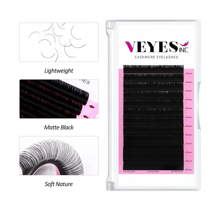 Professional Mink Silk Eyelash Extensions - Private Volume Lashes for a Natural Look