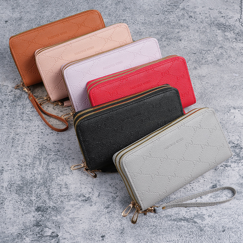 Wallet for Women Long Style Large Capacity 2024 New Double Zipper Women's Clutch Multi-Functional Phone Bag Coin Storage