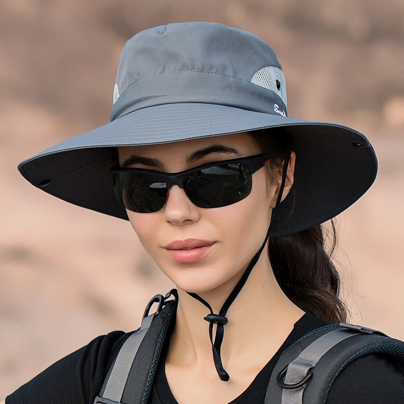 Summer outdoor sun hat breathable sun hat foldable sun hat face mask hat female ponytail hole fisherman hat 250526